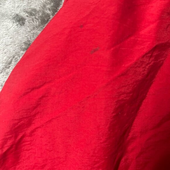 Vintage J Crew Oarsman Jacket Men's XL Red Zip Hooded Boxy Cropped Pockets 90s - Picture 7 of 10